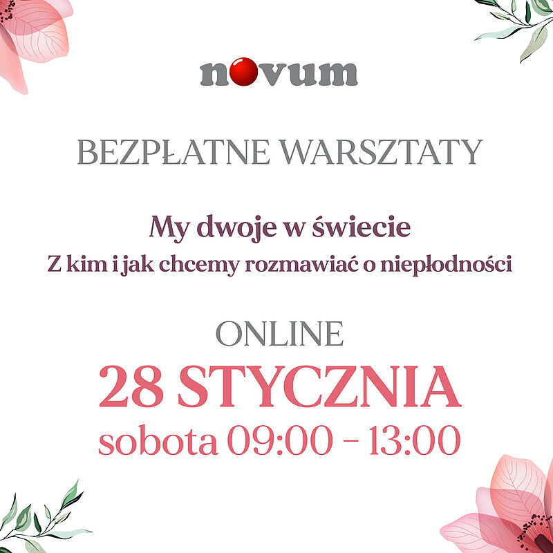 Bezpłatne warsztaty psychologiczne online pt. „My dwoje w świecie. Z kim i jak chcemy rozmawiać o niepłodności”